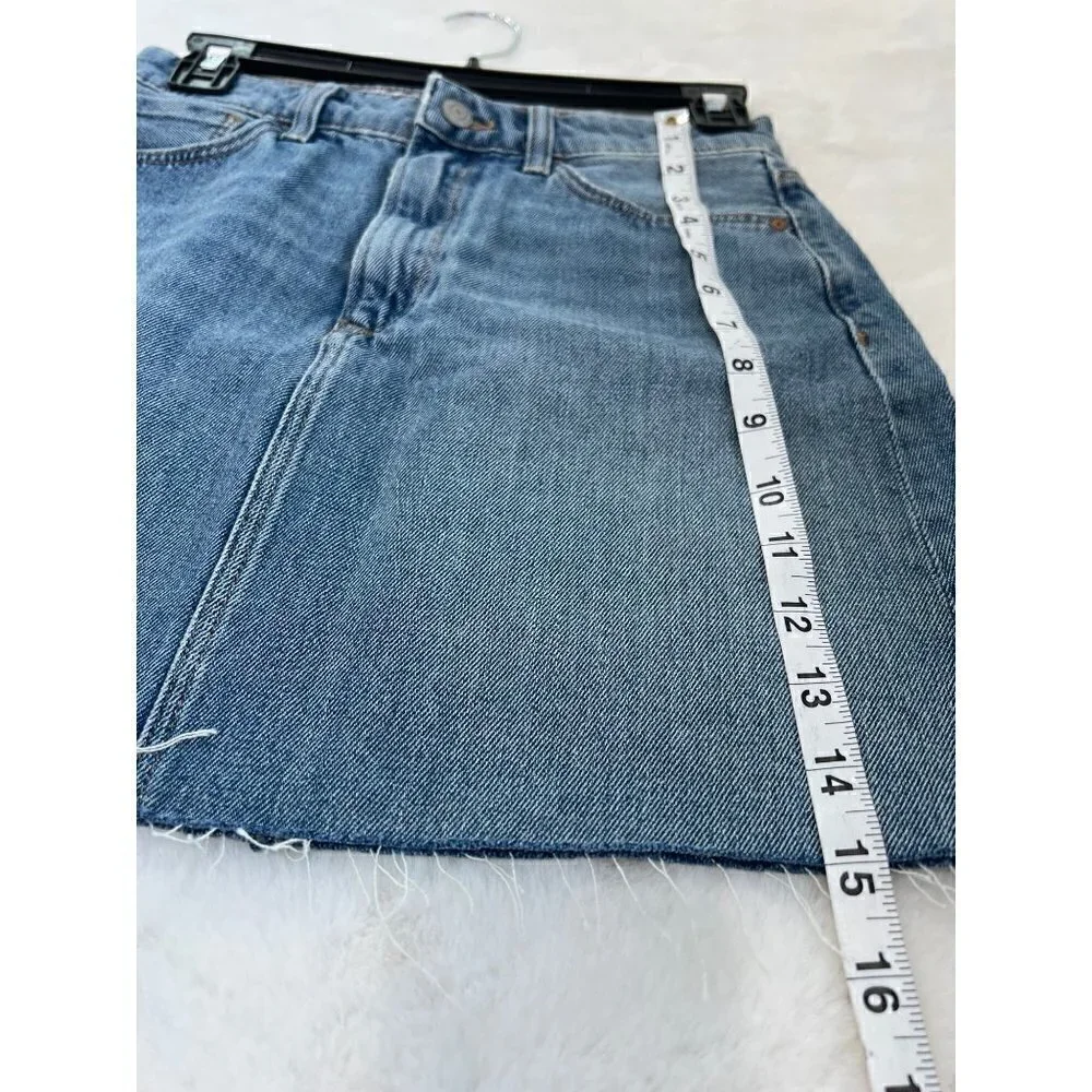 NWT MAVI JEANS Lindsay Cutoff Raw Hem Denim Miniskirt Indigo Size XS MSRP $88